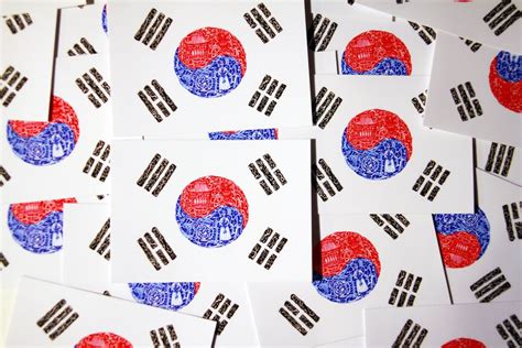 Stickers of National Flags the South Korea - Etsy