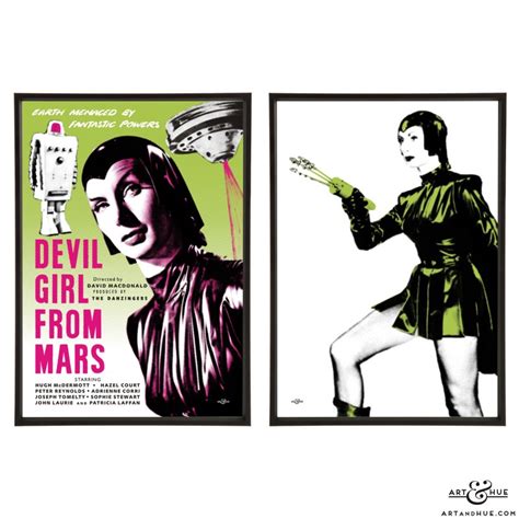 Devil Girl from Mars Pair - Stylish pop art prints | Art & Hue