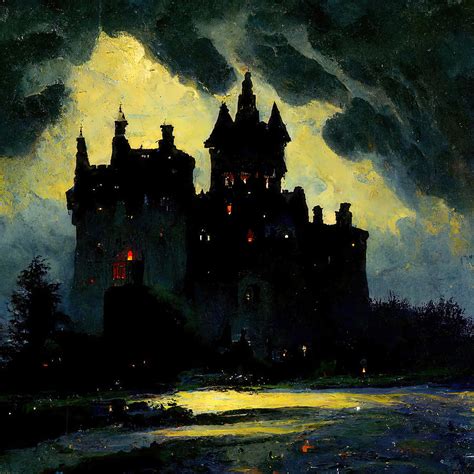 Dracula's Castle, 03 Painting by AM FineArtPrints - Pixels