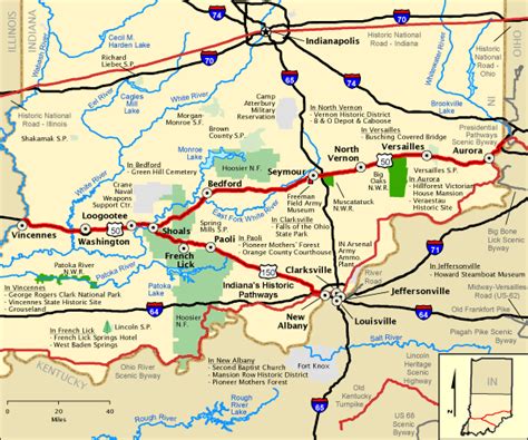 Exploring French Lick Indiana With The Help Of A Map - Map of Counties ...