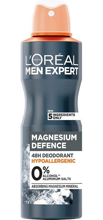 Magnesium Defence Hypoallergenic Men's Deodorant | L'Oréal Paris