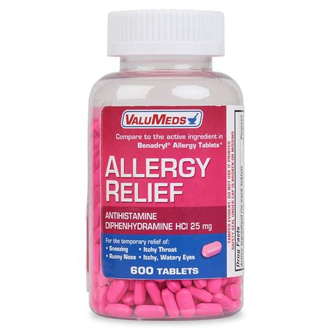 Antihistamine/Diphenhydramine HCl | Allergy medicine, Itchy eyes, Runny ...