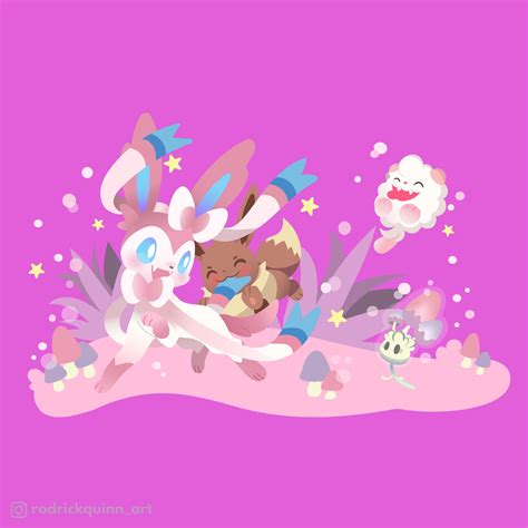 Sylveon and Eevee by rodriqc92 on DeviantArt