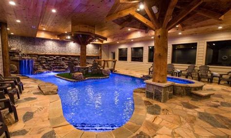 Pigeon Forge Cabins - Eagle River Lodge | Indoor pool, Tennessee cabins, River lodge