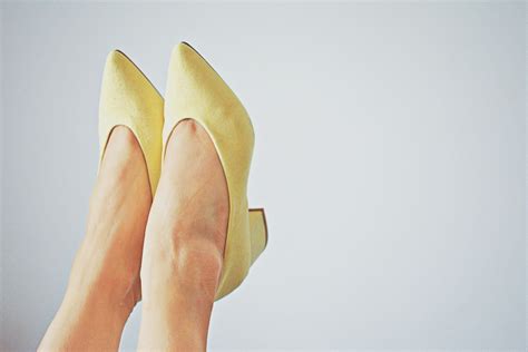 Free Images : footwear, white, yellow, human leg, skin, tan, pink ...