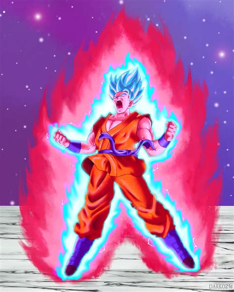 Goku Super Saiyan Blue Kaio-ken by Darkoz96 on DeviantArt