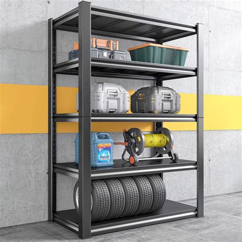 Buy REIBII Garage Shelving Heavy Duty Storage Shelves Load 2000Lbs ...