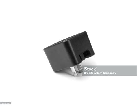 Black American Type C Plug Adapter Isolated Stock Photo - Download ...