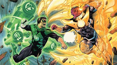 Download Yellow Lantern DC Comics Sinestro (DC Comics) Hal Jordan Comic Green Lantern HD Wallpaper