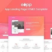 eApp - 5 in 1 App Landing Page - Geco HTML Templates . eApp– Creative App Landing PageHTML5