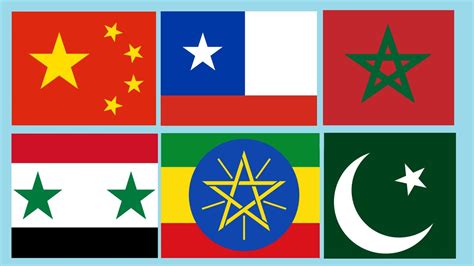 National Flags with Stars (and their Meaning) - YouTube