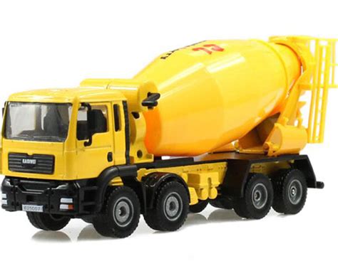 Kids 1:50 Scale Yellow Diecast Concrete Mixer Truck Toy [TA04T001 ...