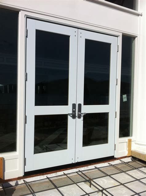 Marvin Commercial Door Installation with Von Duprin Hardware • OT Glass