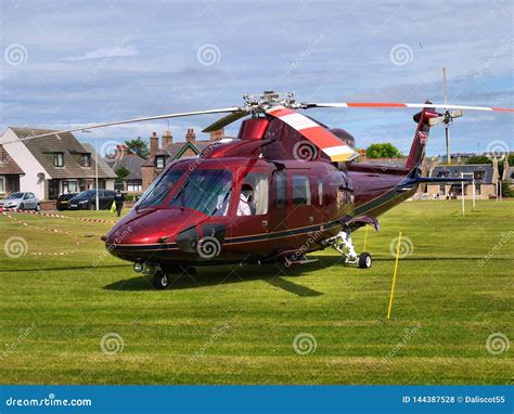 Prince Charles Royal Helicopter Landed. Editorial Stock Photo - Image ...