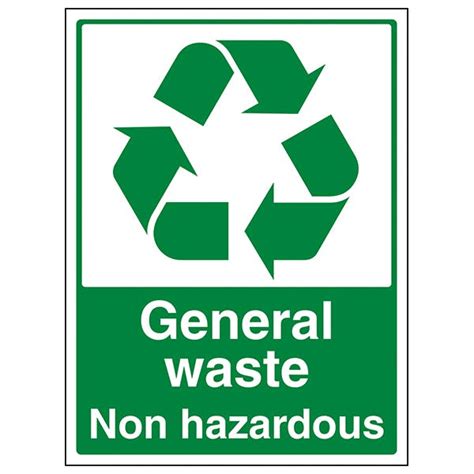 General Waste Non Hazardous | Hazard Signs | Safety Signs | Safety Signs 4 Less