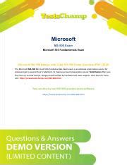 ms-900-Exam-Questions.pdf - How To Pass MS-900 Exam Page 1 Microsoft MS-900 Exam Microsoft 365 ...