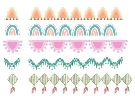 A collection of colorful boho style patterns 2514105 Vector Art at Vecteezy