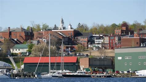 video belfast maine waterfront early springtime Stock Footage Video ...