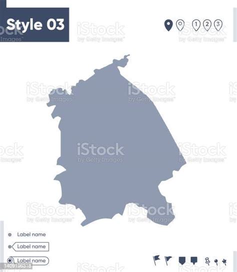 Pavlodar Kazakhstan Map Isolated On White Background Outline Map Vector ...