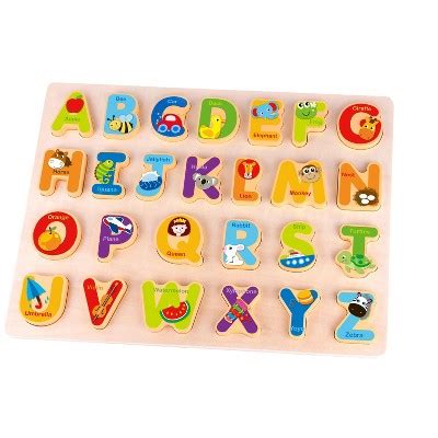 Toyster’s Wooden Letters And Illustrative Adventure Learning Puzzle Abc ...