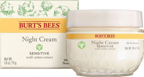 Burt's Bees Night Cream for Sensitive Skin, 1.8 Ounces - Walmart.com - Walmart.com