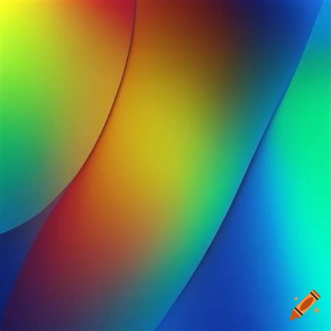 Colorful abstract background with blue, orange, yellow, red, and green on Craiyon