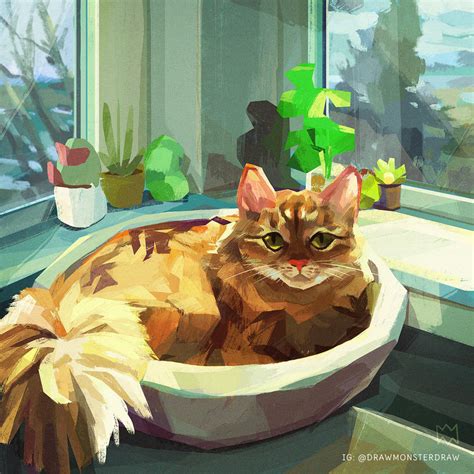 Portrait of Meow Meow! by Drawmonsterdraw on DeviantArt