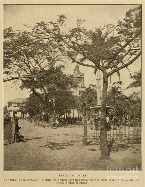 Santa Ana Plaza During the French days m3 Photograph by Historic ...