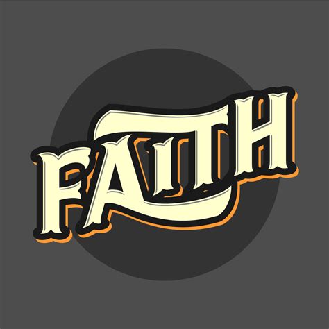 Faith Retro Typography Vector 224375 Vector Art at Vecteezy