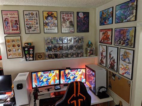 Anime Fan Gaming Setup | Diseño interior de dormitorio, Ideas ...