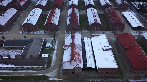 Aerial View Of Auschwitz Birkenau Stock Footage SBV-330664640 - Storyblocks