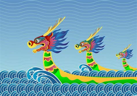 Dragon Boat Festival Background 138175 Vector Art at Vecteezy