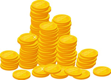 Stack of Gold Coins (PNG Transparent) | OnlyGFX.com