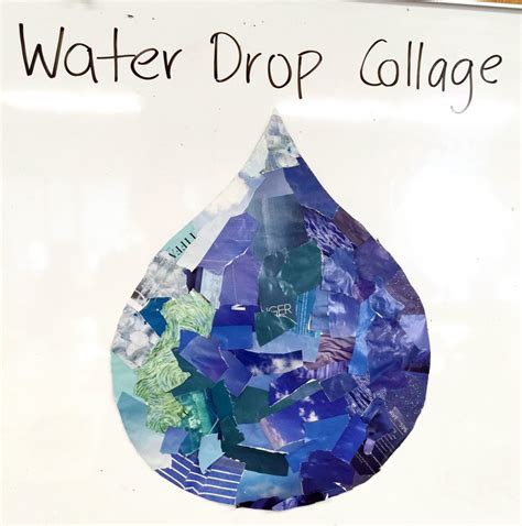 Earth Day Water Conservation Collage · Art Projects for Kids