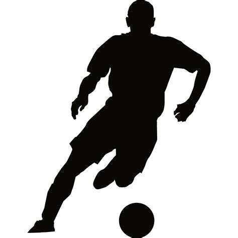 Soccer Wall Decal Sticker - Sports Silhouette Decoration Mural - 12 in. Black | Kid’s Room ...