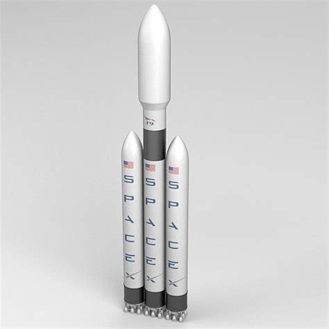 Spacex Falcon 9 Dragon Rocket 3D lançamento do modelo impresso América Nasa Modelos e kits ...