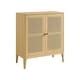 Rattan Sideboard Buffet Cabinet - Storage Cabinet, Console Table with ...