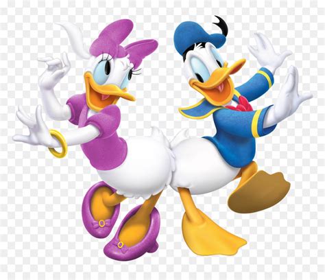 Donald Duck And Daisy Transparent Png Cartoon Image - Donald And Daisy Duck Clipart, Png ...