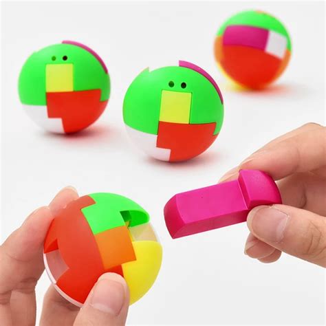 1pcs Puzzle Assembling Ball Education Toy Children Gift Creative Plastic Mini Multi color Ball ...