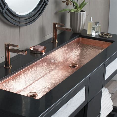 Native Trails' Trough 48 bathroom sink in Polished Copper. | Copper ...