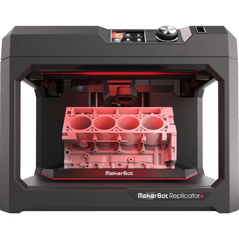 MakerBot Replicator + Wireless 3D Printer Black MP07825 - Best Buy