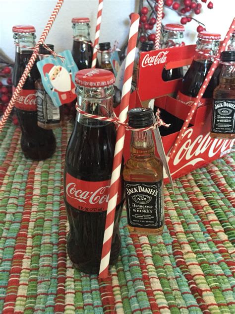 Jack Daniel's and Coke Christmas gift under $4.00! Great for coworkers, book cl… | Christmas ...