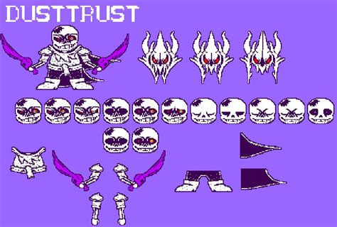 dusttrust sans phase 1 sprite sheet by tororokun on DeviantArt