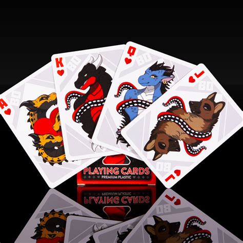 Gorgeous Bad Dragon deck of 54 plastic pvc playing cards