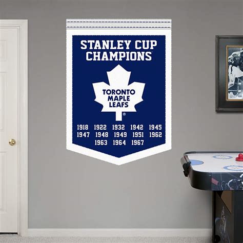 Toronto Maple Leafs Stanley Cup Champions Banner Wall Decal | Shop ...