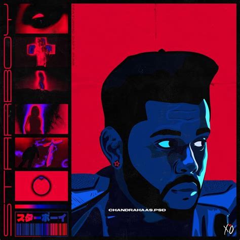 Starboy by The Weeknd (Brutalist Album Cover) in 2022 | Album covers, Vector portrait, Illustration