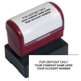 Pre-Inked Check Endorsement Stamps | Bank Deposit Stamps | Deluxe.com