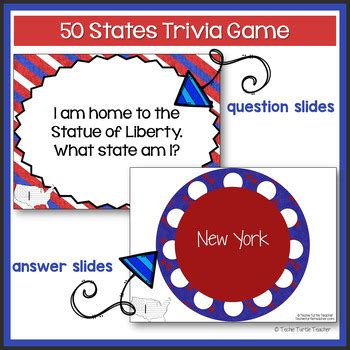 US State Trivia Game - PowerPoint with Facts about the 50 States