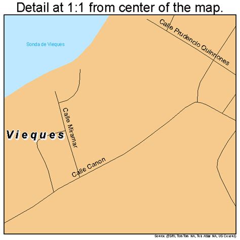 Vieques Puerto Rico Street Map 7286014