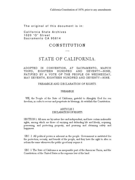 California Constitution | PDF | United States Constitution | United States House Of Representatives